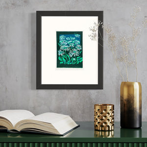 Summer Smiles Linocut inspired by a trip to the Riverbanks Zoo