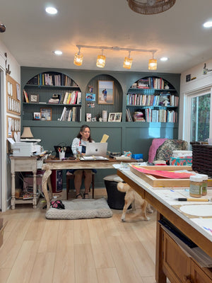 Christina is in love with her new office/studio space! 