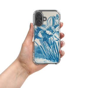 Daffodils in Blue (Clear Case for iPhone®) - iPhone 16 image