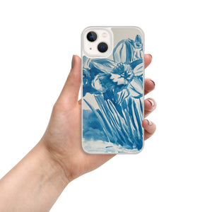 Daffodils in Blue (Clear Case for iPhone®) - iPhone 13 image