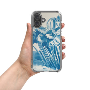 Daffodils in Blue (Clear Case for iPhone®) - iPhone 16 Plus image