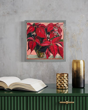 Poinsettia in Oil
