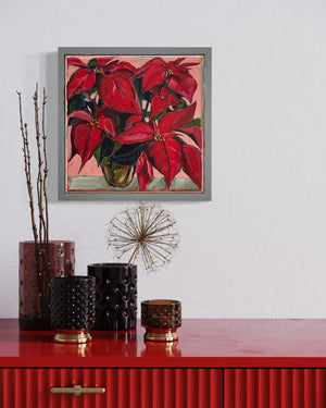 Poinsettia in Oil