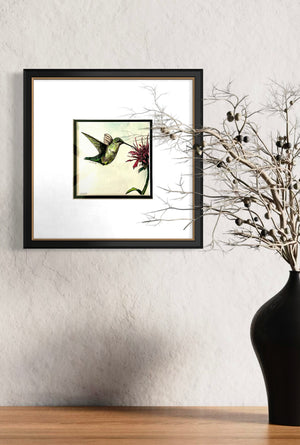Hummingbird with Blossom