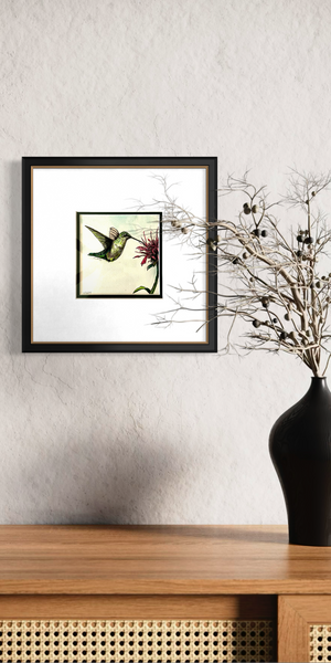 Hummingbird with Blossom