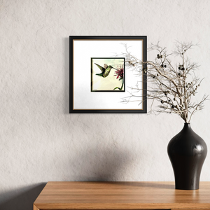 Hummingbird with Blossom