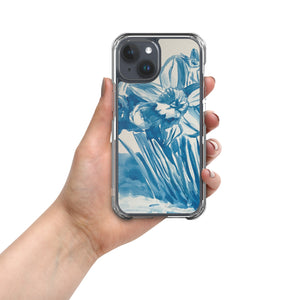 Daffodils in Blue (Clear Case for iPhone®) - iPhone 15 image